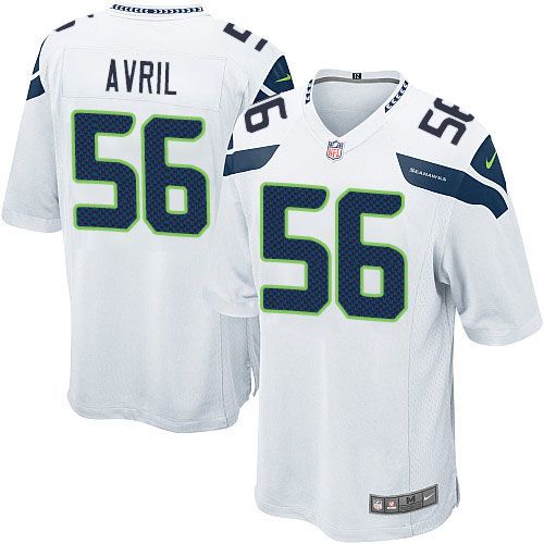 Nike Seahawks #56 Cliff Avril White Youth Stitched NFL Elite Jersey