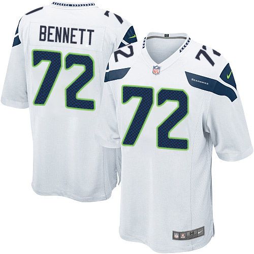 Nike Seahawks #72 Michael Bennett White Youth Stitched NFL Elite Jersey