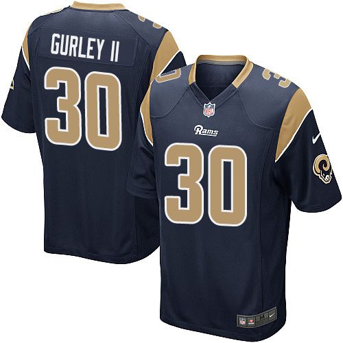 Nike Rams #30 Todd Gurley II Navy Blue Team Color Youth Stitched NFL Elite Jersey