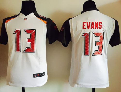 Nike Buccaneers #13 Mike Evans White Youth Stitched NFL New Elite Jersey