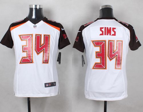 Nike Buccaneers #34 Charles Sims White Youth Stitched NFL New Elite Jersey