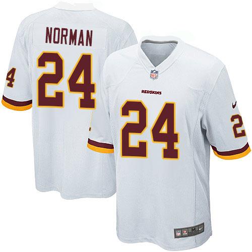 Nike Redskins #24 Josh Norman White Youth Stitched NFL Elite Jersey