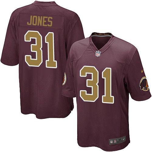 Nike Redskins #31 Matt Jones Burgundy Red Alternate Youth Stitched NFL Elite Jersey