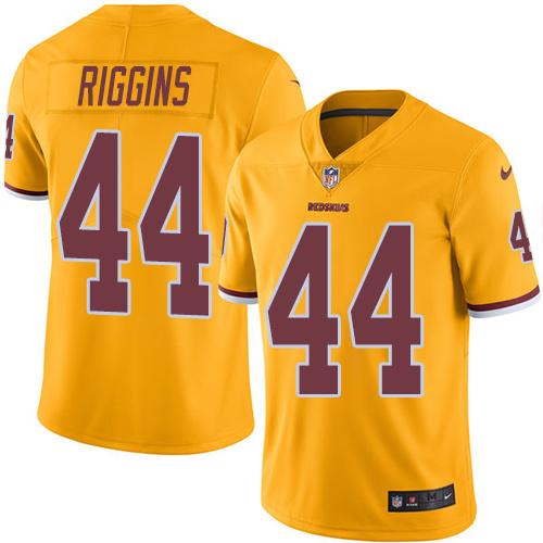 Nike Redskins #44 John Riggins Gold Youth Stitched NFL Limited Rush Jersey