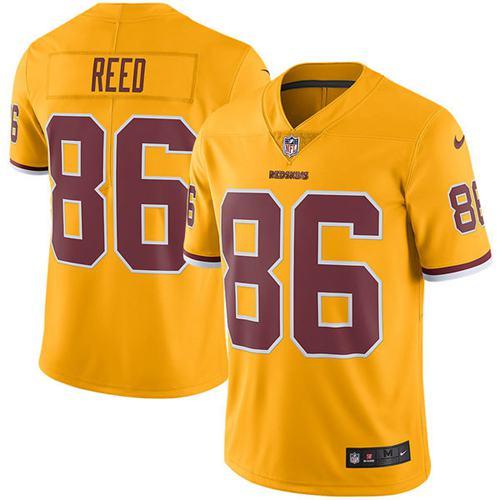 Nike Redskins #86 Jordan Reed Gold Youth Stitched NFL Limited Rush Jersey