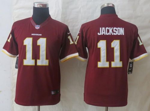 Nike Redskins #11 DeSean Jackson Burgundy Red Team Color Youth Stitched NFL Limited Jersey