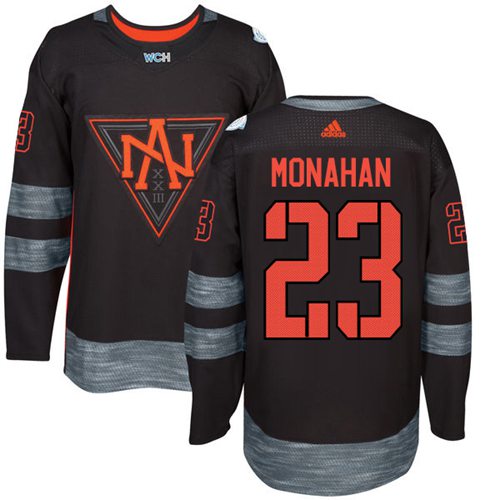 Team North America #23 Sean Monahan Black 2016 World Cup Stitched Youth NHL Jersey