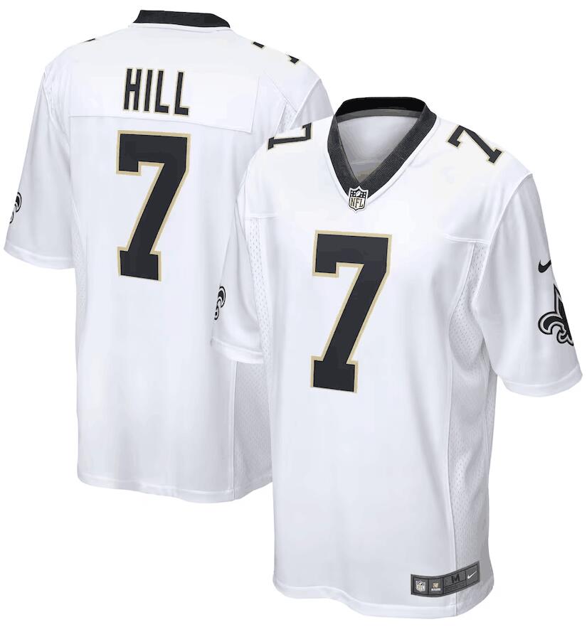 Youth New Orleans Saints #7 Taysom Hill White Limited Stitched Game Jersey