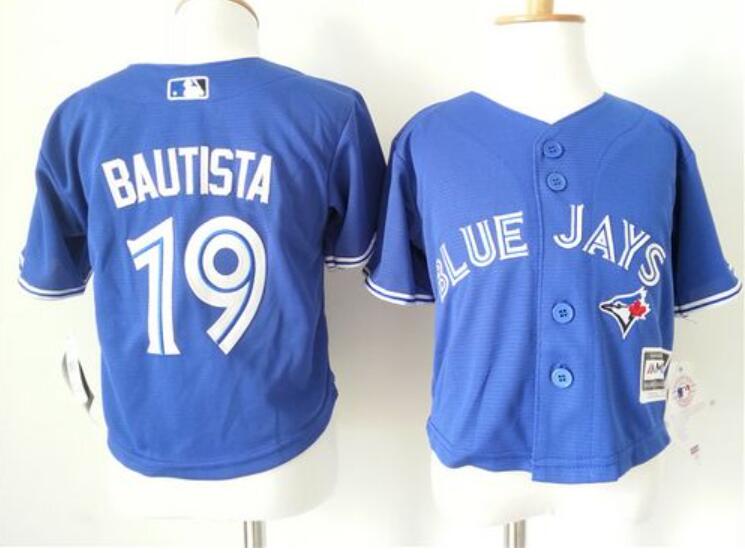 Toddler Blue Jays Blue Custom Cool Base Stitched MLB Jersey