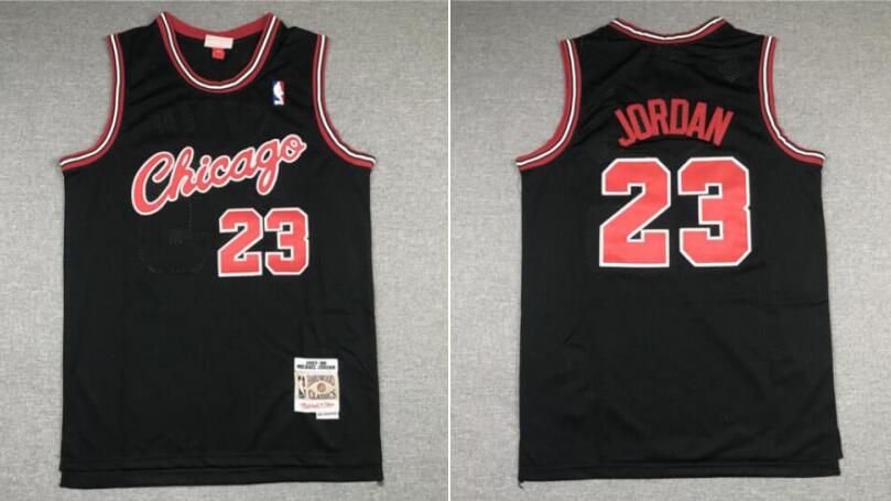 Youth Chicago Bulls #23 Michael Jordan Black 1997-98 Stitched Basketball Jersey