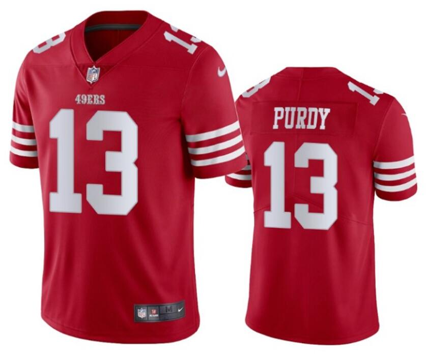 Youth San Francisco 49ers #13 Brock Purdy Red Vapor Untouchable Limited Stitched Football Jersey