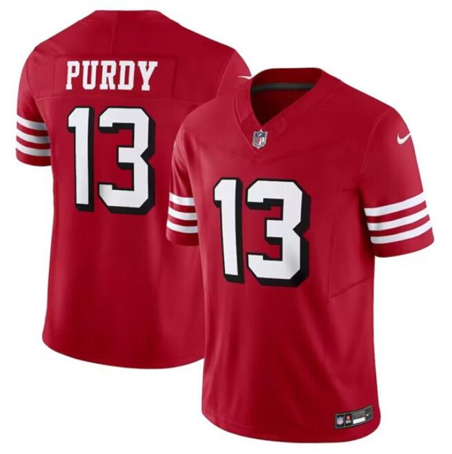 Youth San Francisco 49ers #13 Brock Purdy 2023 F.U.S.E. New Red Vapor Untouchable Limited Football Stitched Jersey