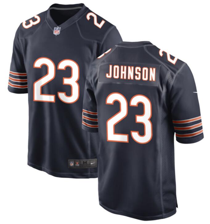 Youth Chicago Bears #23 Roschon Johnson Navy Football Stitched Game Jersey