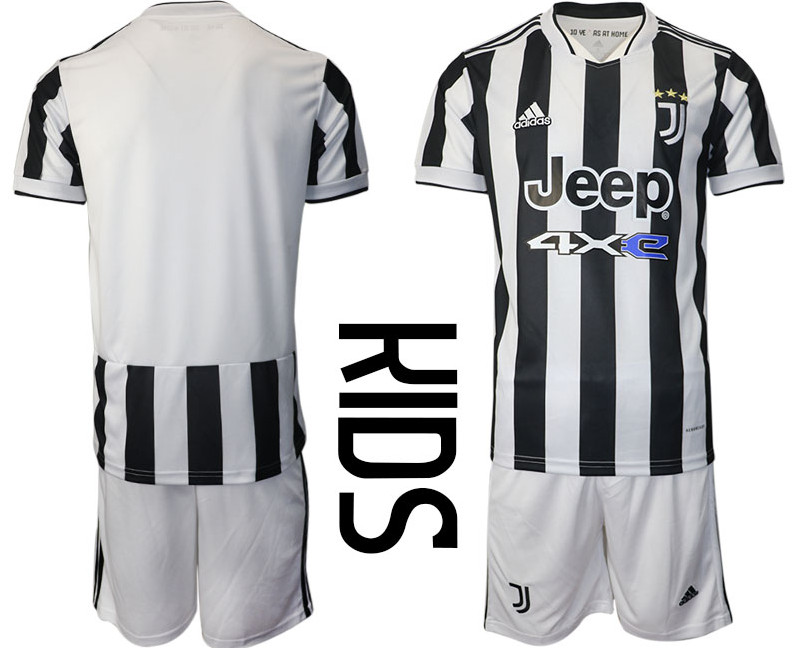 Juventus Custom Home Kid Soccer Club Jersey