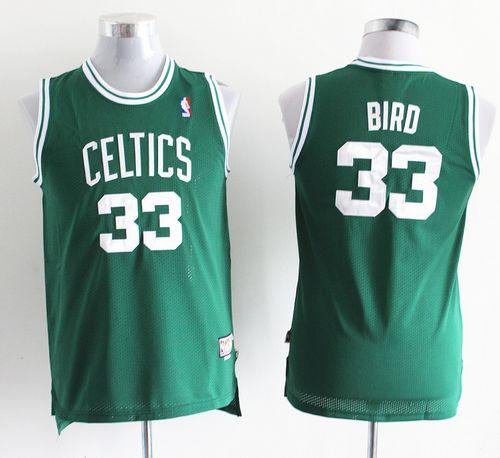 Celtics #33 Larry Bird Green Throwback Stitched Youth NBA Jersey