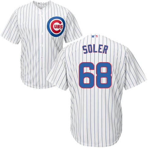 Cubs #68 Jorge Soler White Home Stitched Youth MLB Jersey