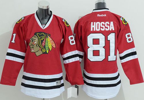 Blackhawks #81 Marian Hossa Stitched Red Youth NHL Jersey