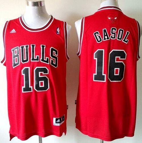 Bulls #16 Pau Gasol Red Revolution 30 Stitched Youth NBA Jersey