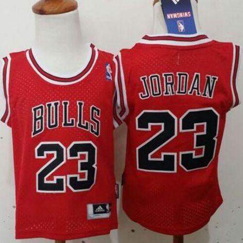 Toddler Bulls #23 Michael Jordan Red Stitched NBA Jersey