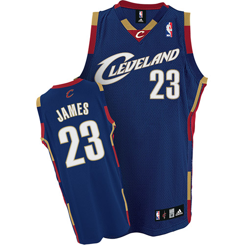 Cavaliers #23 LeBron James Dark Blue Stitched Youth NBA Jersey