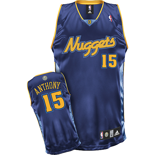 Nuggets #15 Carmelo Anthony Stitched Dark Blue Youth NBA Jersey