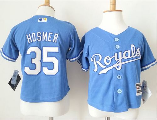 Toddler Royals #35 Eric Hosmer Light Blue Alternate 1 Cool Base Stitched MLB Jersey