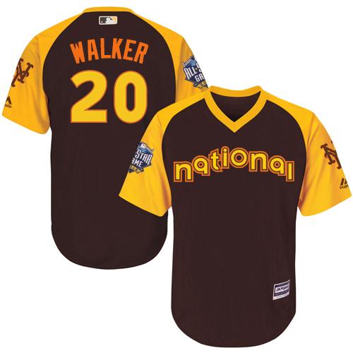 Mets #20 Neil Walker Brown 2016 All-Star National League Stitched Youth MLB Jersey