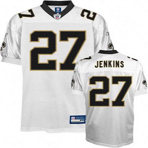 Saints #27 Malcolm Jenkins White Stitched Youth NFL Jersey