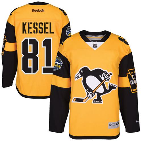Penguins #81 Phil Kessel Gold 2017 Stadium Series Stitched Youth NHL Jersey