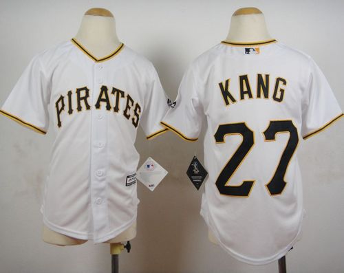 Pirates #27 Jung-ho Kang White Cool Base Stitched Youth MLB Jersey