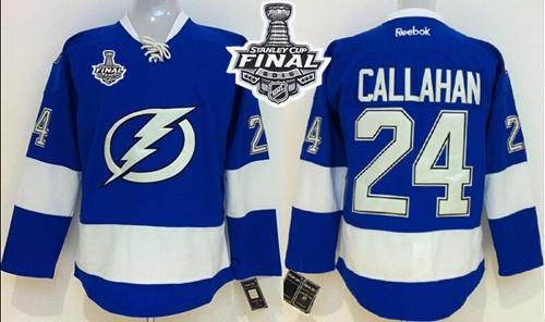 Lightning #24 Ryan Callahan Royal Blue 2015 Stanley Cup Stitched Youth NHL Jersey