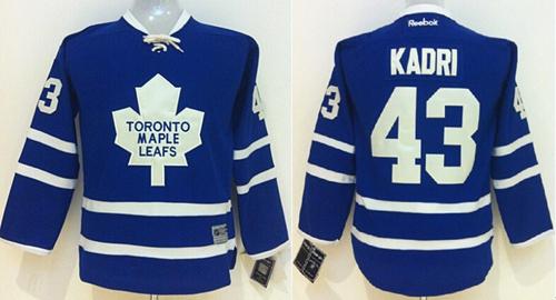 Maple Leafs #43 Nazem Kadri Blue Home Stitched Youth NHL Jersey