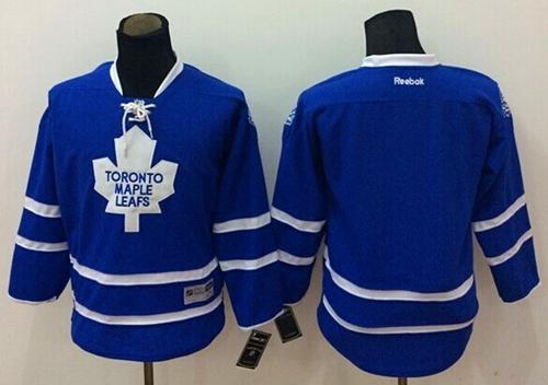 Maple Leafs Blank Blue Stitched Youth NHL Jersey
