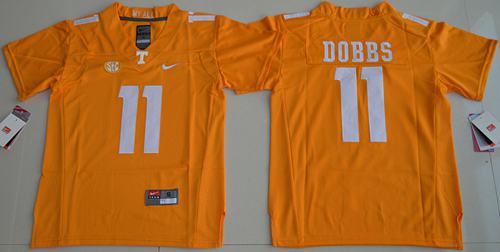 Vols #11 Joshua Dobbs Orange Stitched Youth NCAA Jersey