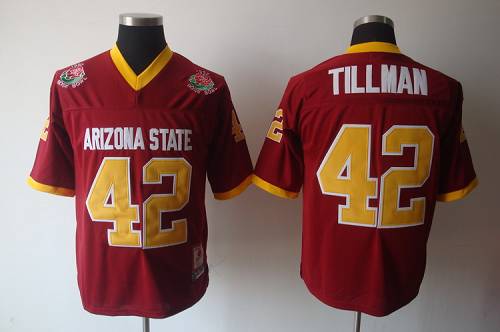 Sun Devils #42 Pat Tillman Red Stitched Youth NCAA Jersey