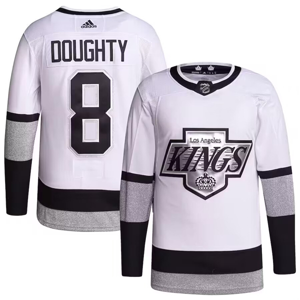 Toddlers Los Angeles Kings #8 Drew Doughty White Stitched Jersey