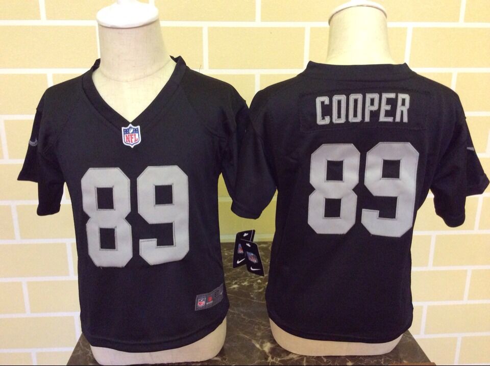 Toddler Nike Oakland Raiders #89 Amari Cooper Black Stitched NFL Jersey