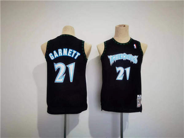 Youth Minnesota Timberwolves #21 Kevin Garnett Stitched Jersey