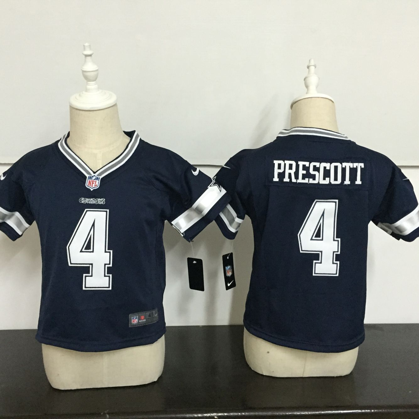 Toddler Nike Dallas Cowboys #4 Dak Prescott Navy Blue Team Color Stitched NFL Jersey