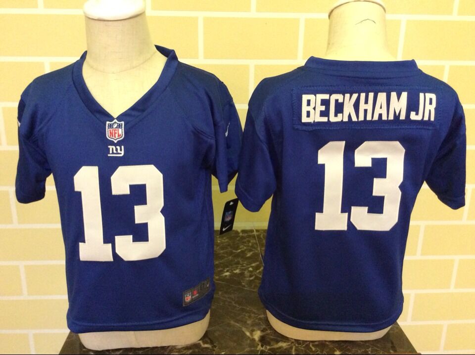 Toddler Nike New York Giants #13 Odell Beckham Jr Blue Stitched NFL Jersey