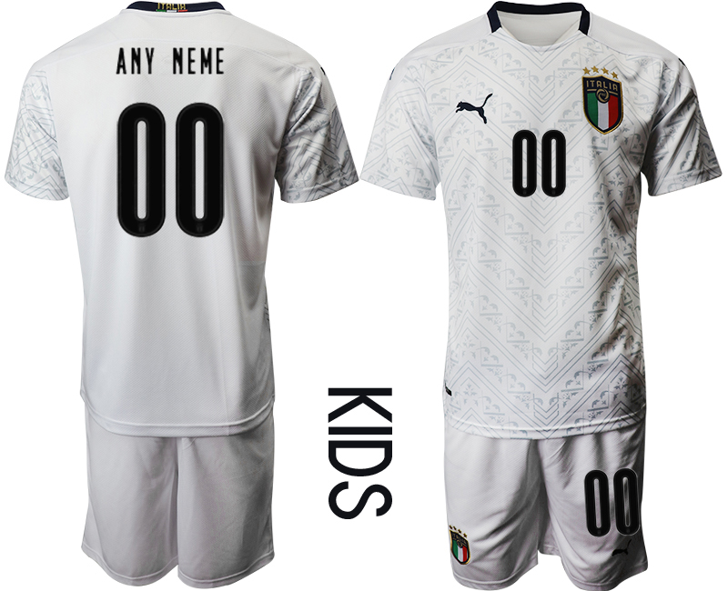Italy Custom Away Kid Soccer Country Jersey