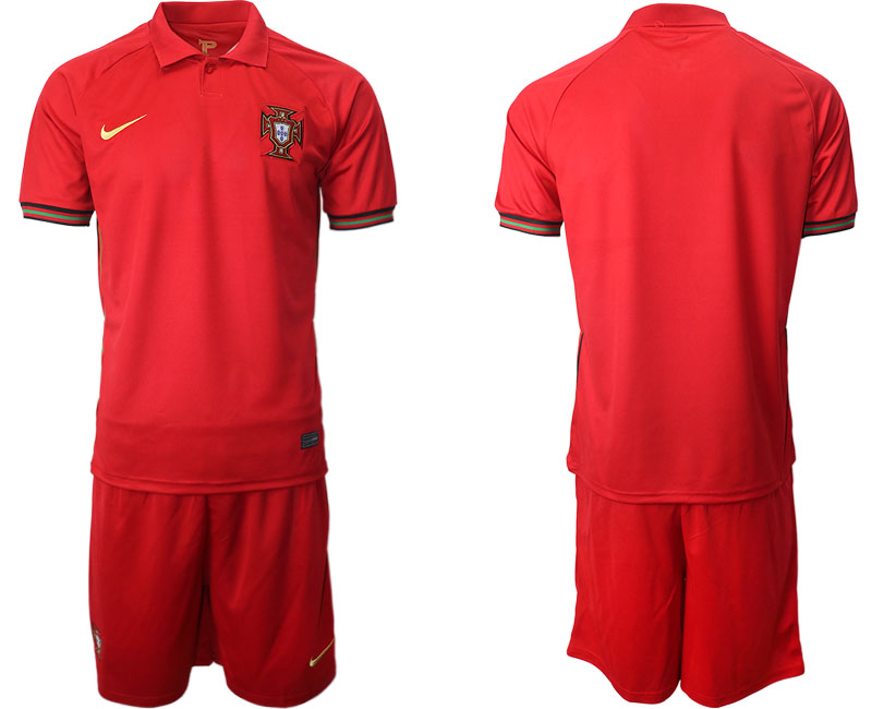 Portugal Blank Home Kid Soccer Country Jersey