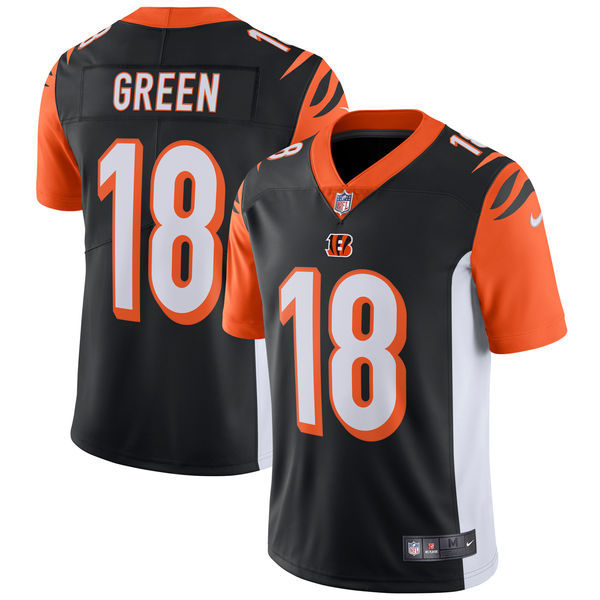 Youth Cincinnati Bengals #18 A.J. Green Nike Black Vapor Untouchable Limited Stitched NFL Jersey