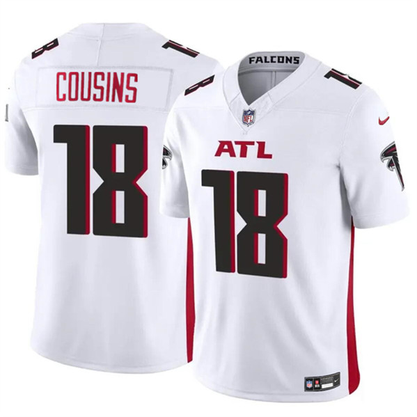 Youth Atlanta Falcons #18 Kirk Cousins White 2023 F.U.S.E. Vapor Untouchable Limited Stitched Jersey