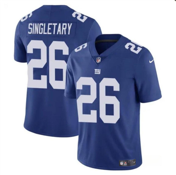 Youth New York Giants #26 Devin Singletary Blue Vapor Untouchable Limited Stitched Jersey