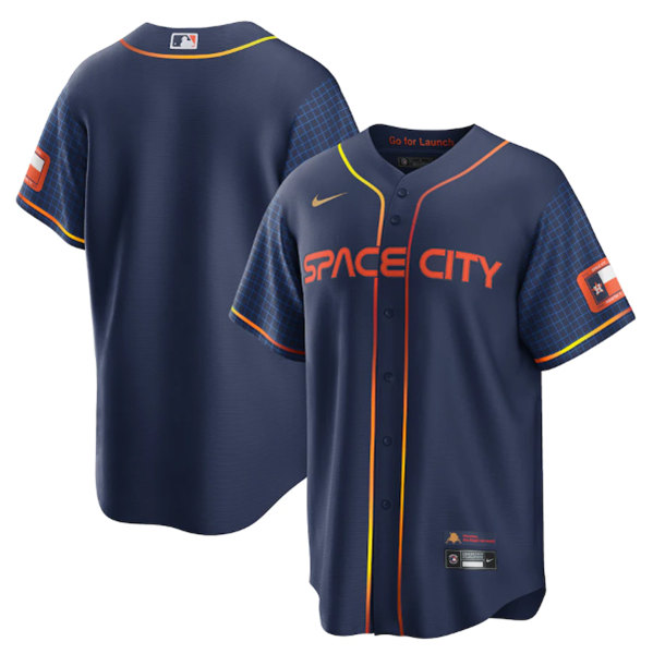 Toddler Houston Astros Blank 2022 Navy City Connect Flex Base Stitched Jersey