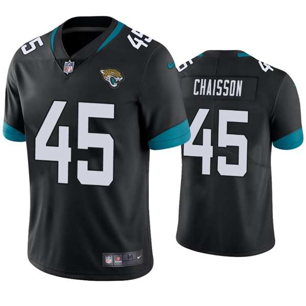 Youth Jacksonville Jaguars #45 K'Lavon Chaisson Black Vapor Untouchable Stitched Jersey