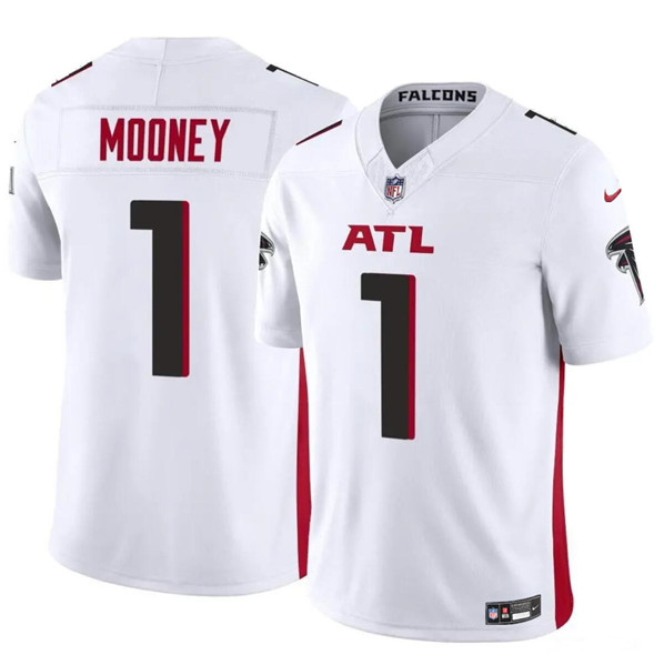 Youth Atlanta Falcons #1 Darnell Mooney White 2024 F.U.S.E. Vapor Untouchable Limited Stitched Jersey