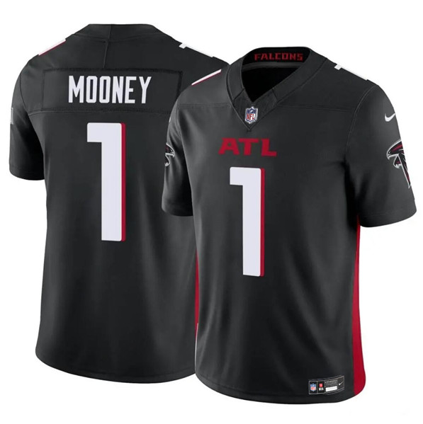 Youth Atlanta Falcons #1 Darnell Mooney Black 2024 F.U.S.E. Vapor Untouchable Limited Stitched Jersey