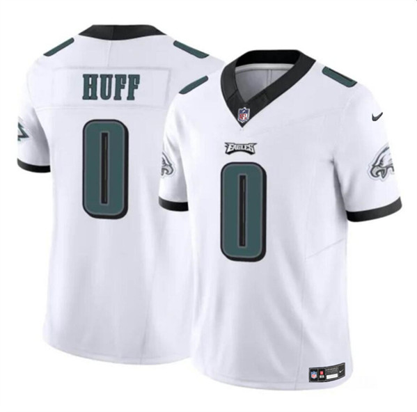 Youth Philadelphia Eagles #0 Bryce Huff White 2023 F.U.S.E. Vapor Untouchable Limited Football Stitched Jersey